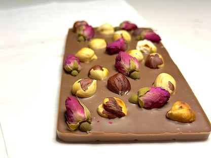 Milk Chocolate with Hazelnuts and Roses Bar (1-ps, ...oz)