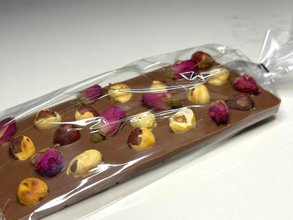 Milk Chocolate with Hazelnuts and Roses Bar (1-ps, ...oz)