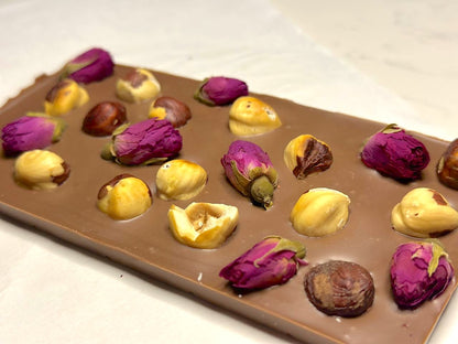 Milk Chocolate with Hazelnuts and Roses Bar (1-ps, ...oz)